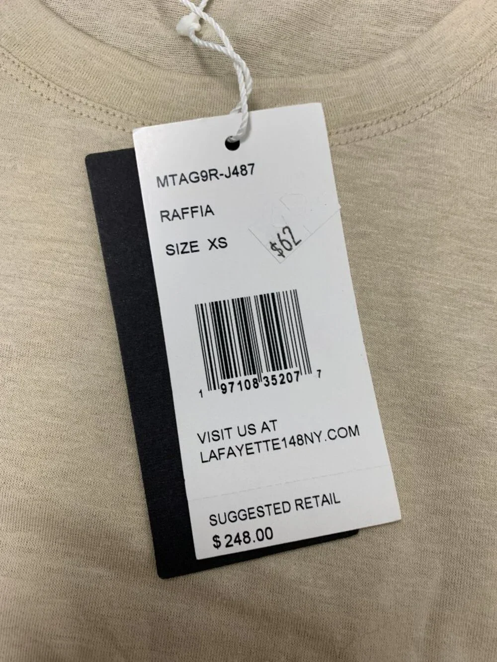 Lafayette 148 Raffia Hemp Blend Long Sleeve Top NWT - Picture 6 of 10